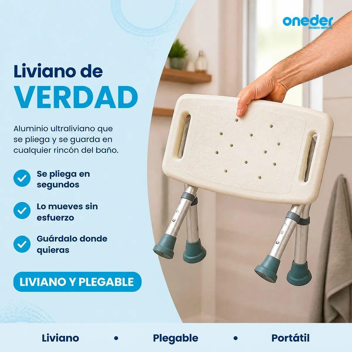 Piso O Banca De Ducha Plegable Con Altura Regulable 203C-3