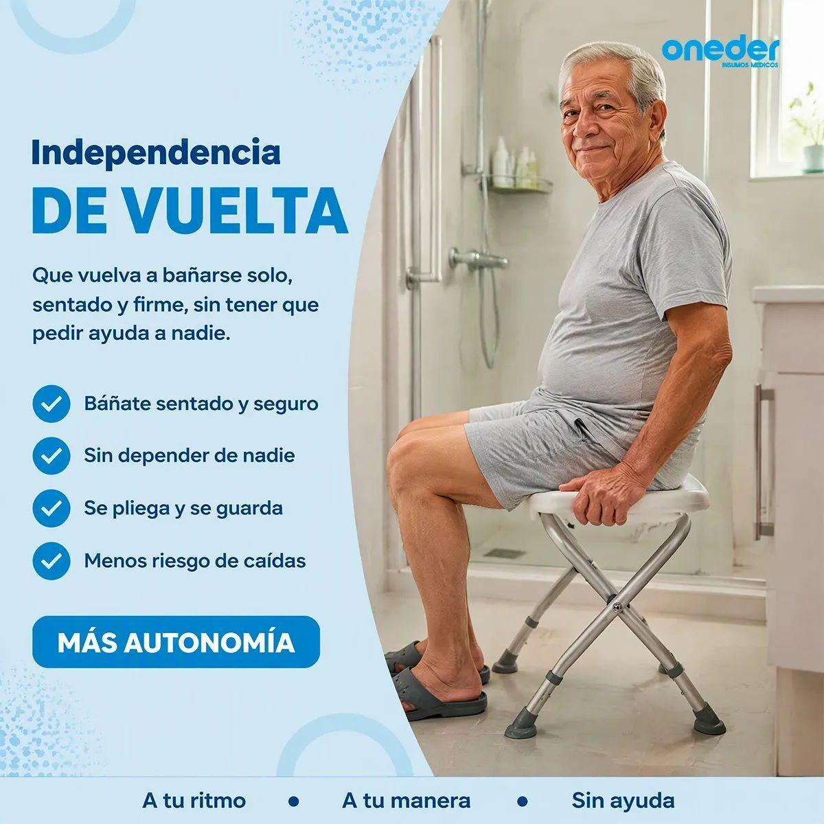 Piso O Banca De Ducha Plegable Con Altura Regulable 203C-4