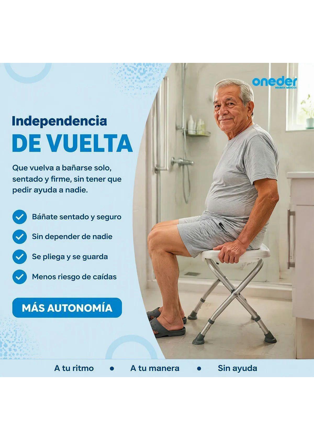 Piso O Banca De Ducha Plegable Con Altura Regulable 203C-4