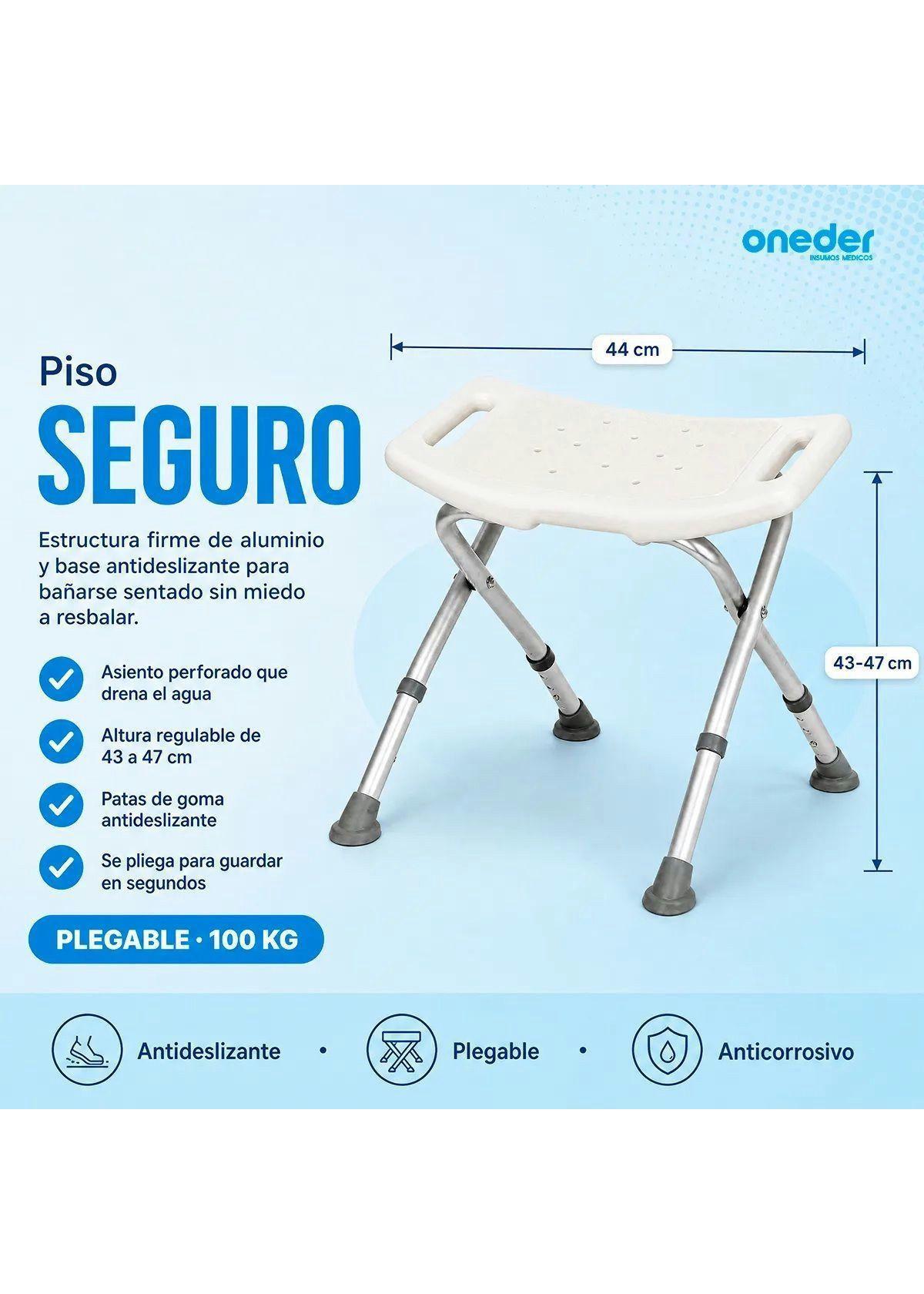 Piso O Banca De Ducha Plegable Con Altura Regulable 203C-5