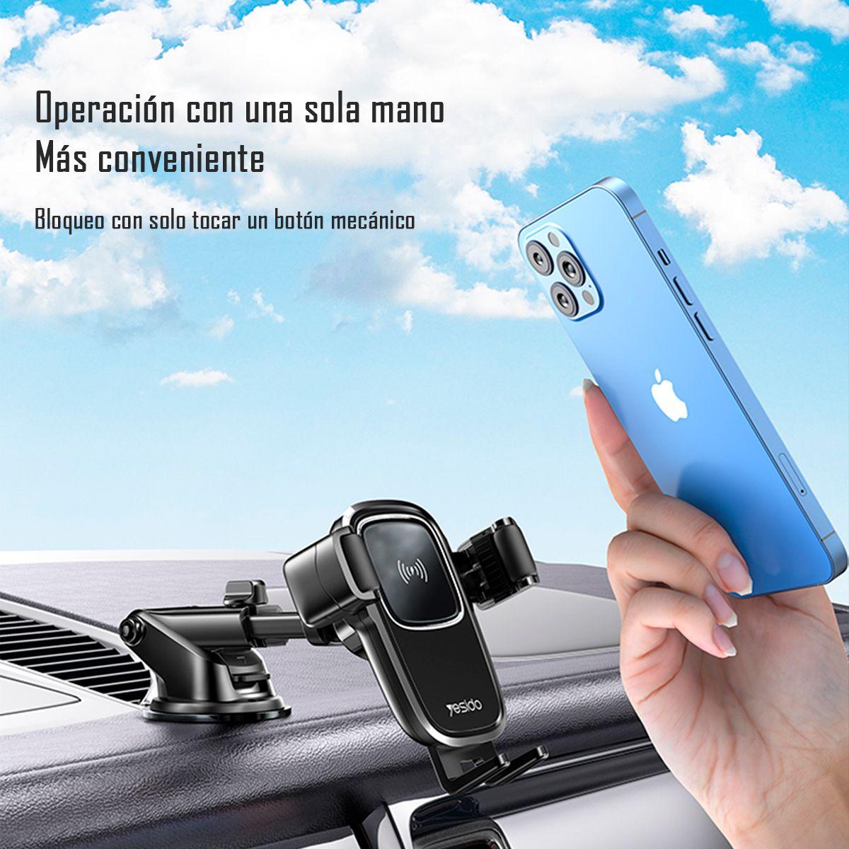 Soporte Holder Para Autos Con Ventosa Carga Inalámbrica C187-5