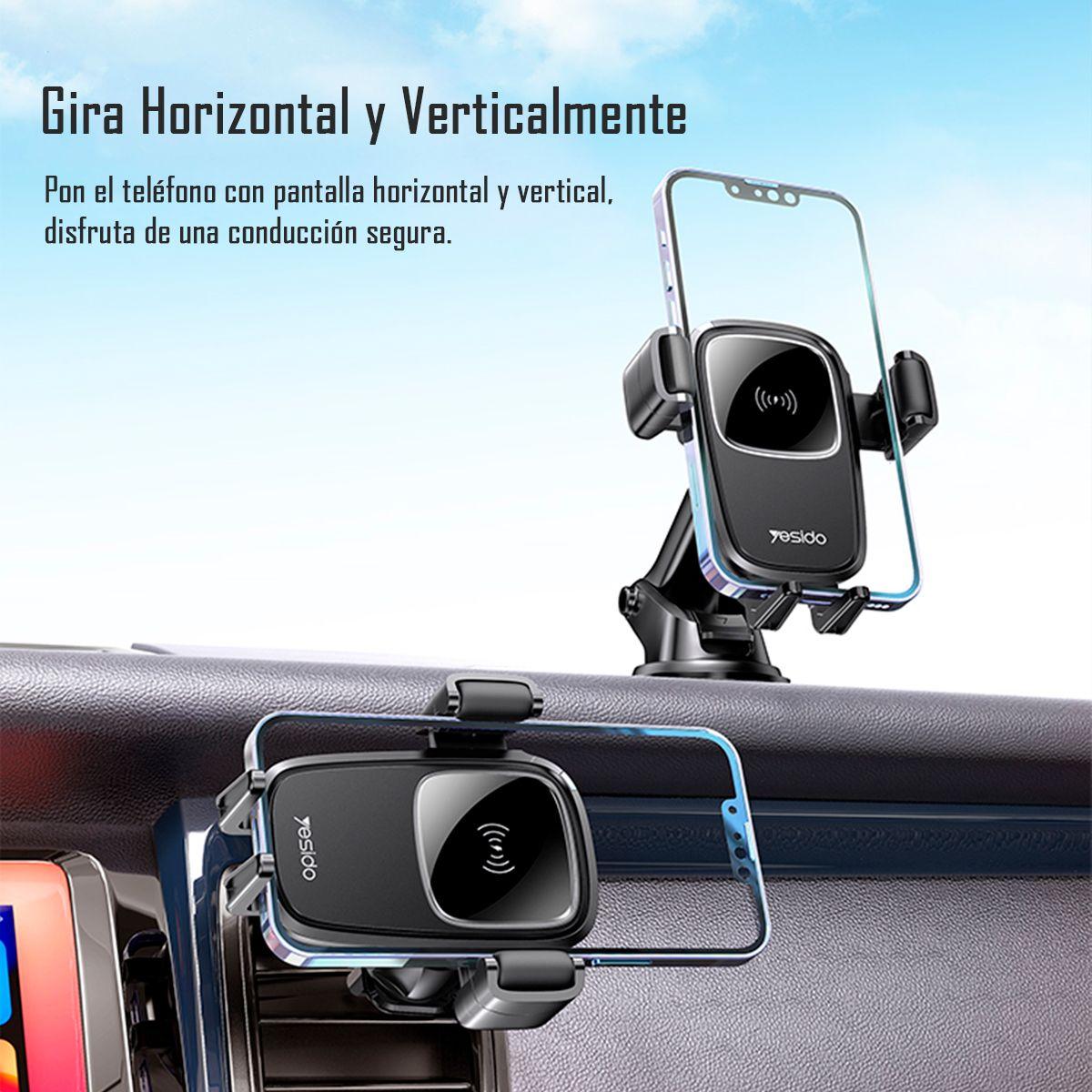 Soporte Holder Para Autos Con Ventosa Carga Inalámbrica C187-6