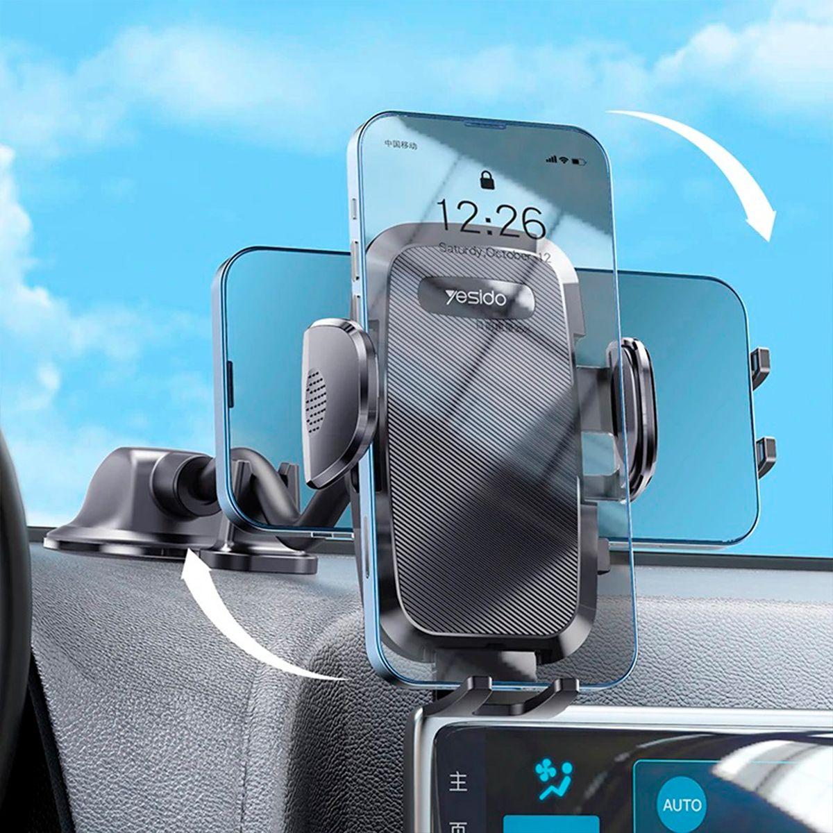 Soporte Holder De Auto Para Celular Brazo Largo Yesido C140-2