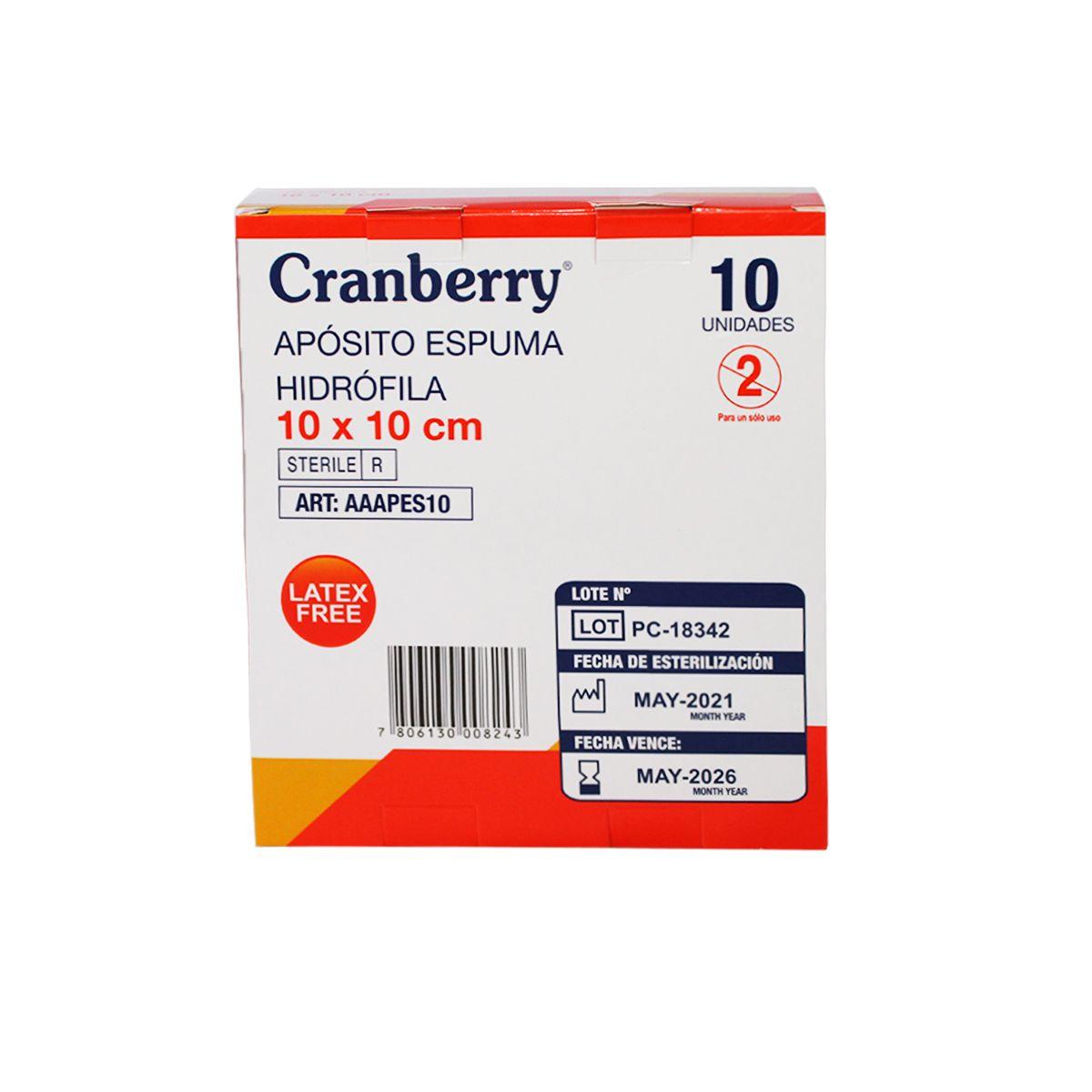 Apósito Espuma Hidrófila De 10x10 Cm - 1 Caja De 10 Unidades-1