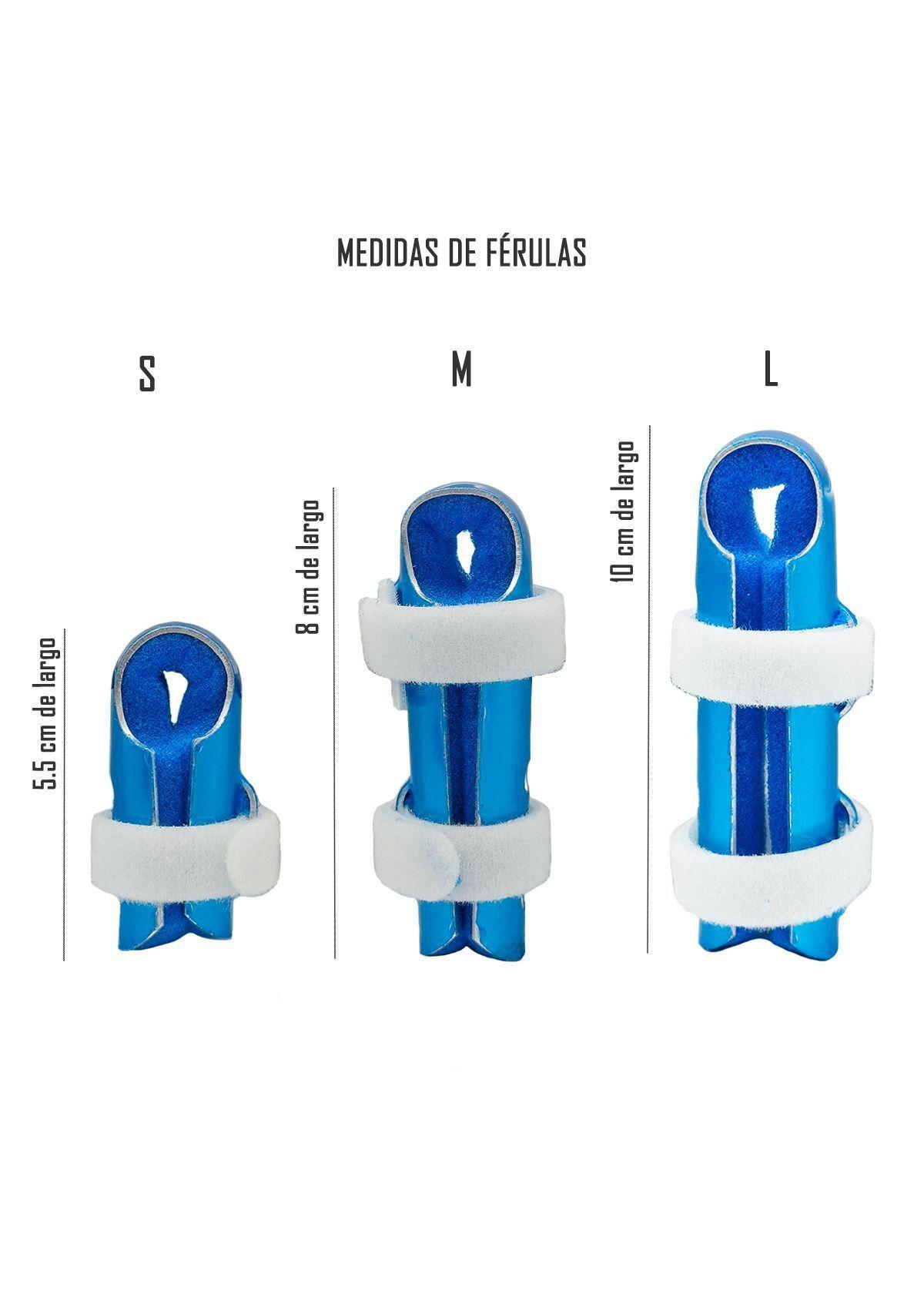 Ferula Inmovilizador Dedo Tipo C Velcro Blunding Talla L-3