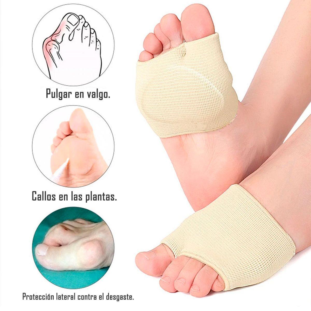 Par Almohadillas Metatarsianas Dedos Pies Piel Talla L-3