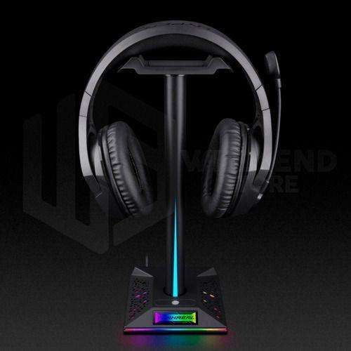Base Stand Para Audifonos Headset Gamer Rgb Hub 2 Usb -2