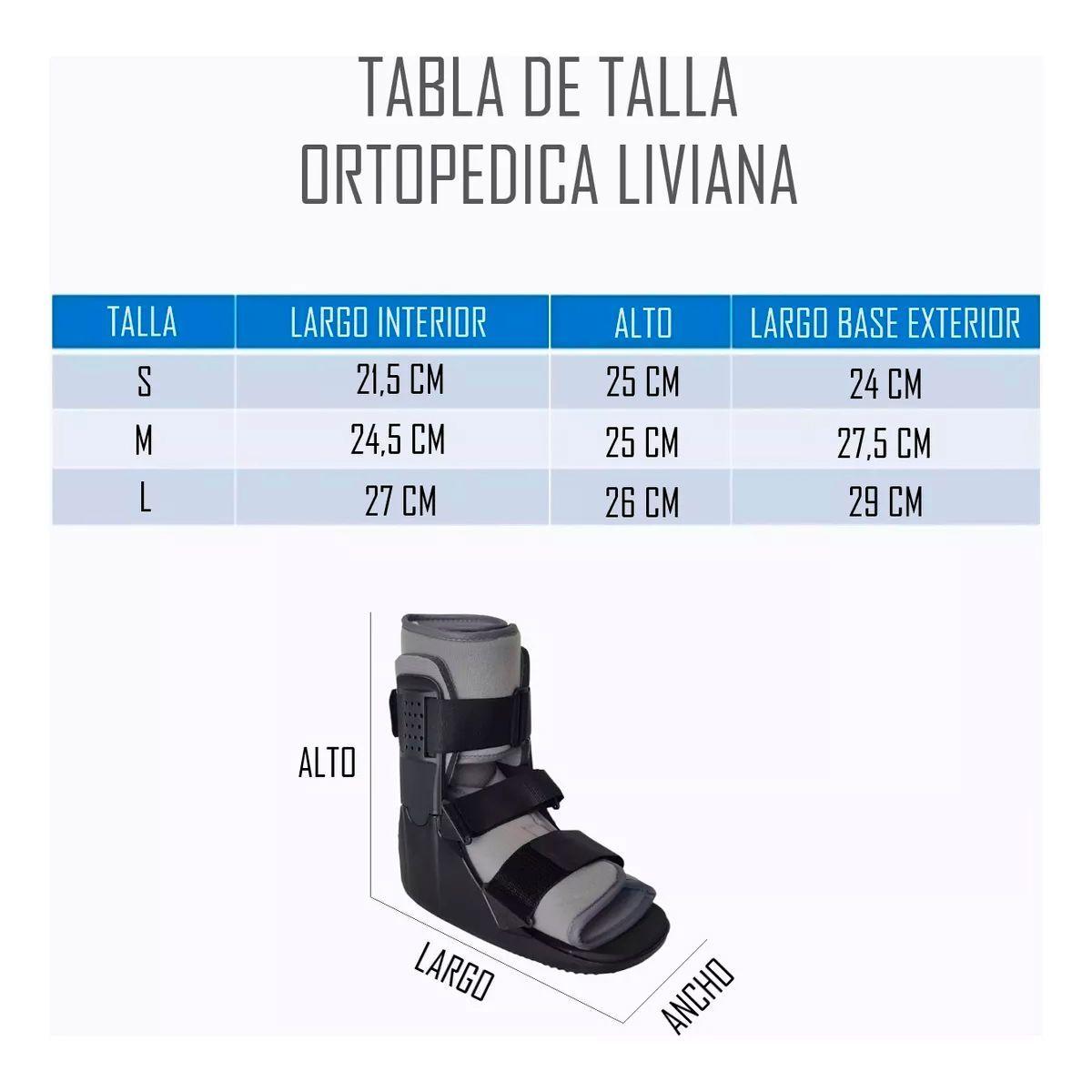Bota Ortopedica Inmovilizadora Corta Premium Liviana Oneder-4