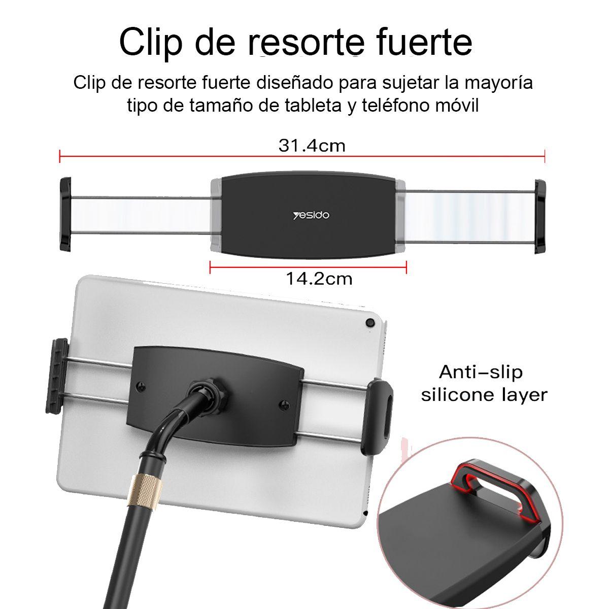 Holder Ajustable Para Tablets Y Teléfonos Móvil Yesido C115-3