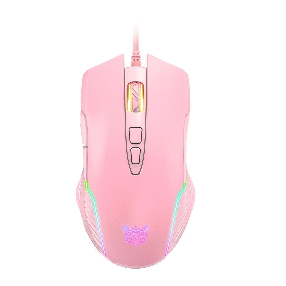 Mouse de Juego Onikuma CW905 Rosado Pink-0