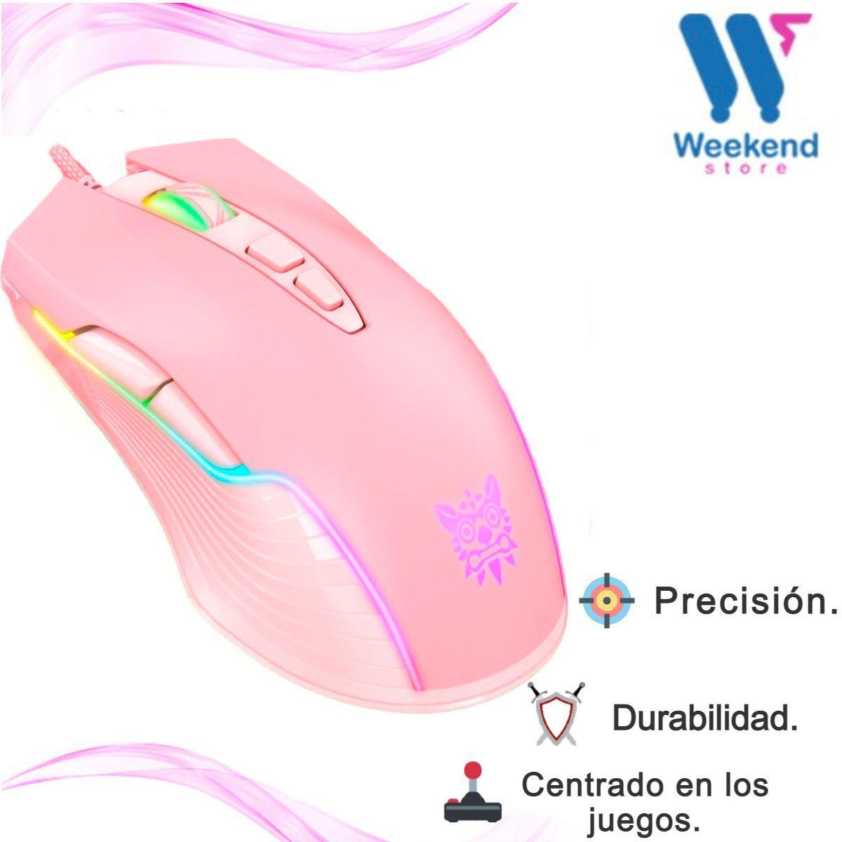 Mouse de Juego Onikuma CW905 Rosado Pink-3