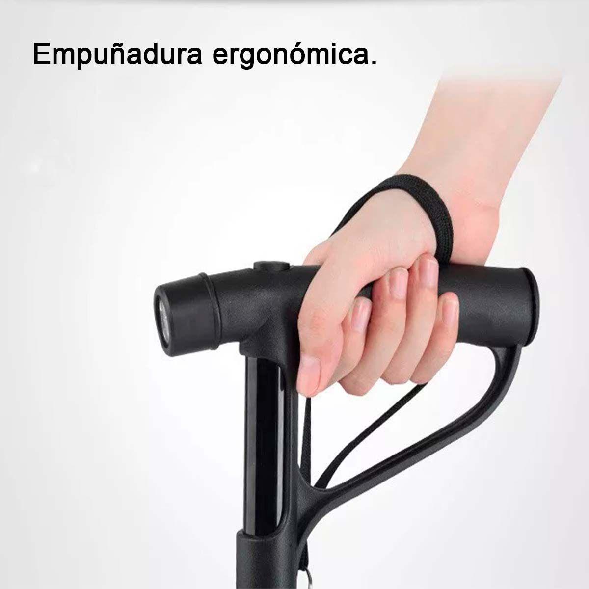 Baston Ortopedico Adulto 3 En 1 + Luz Led Calidad Premium-5