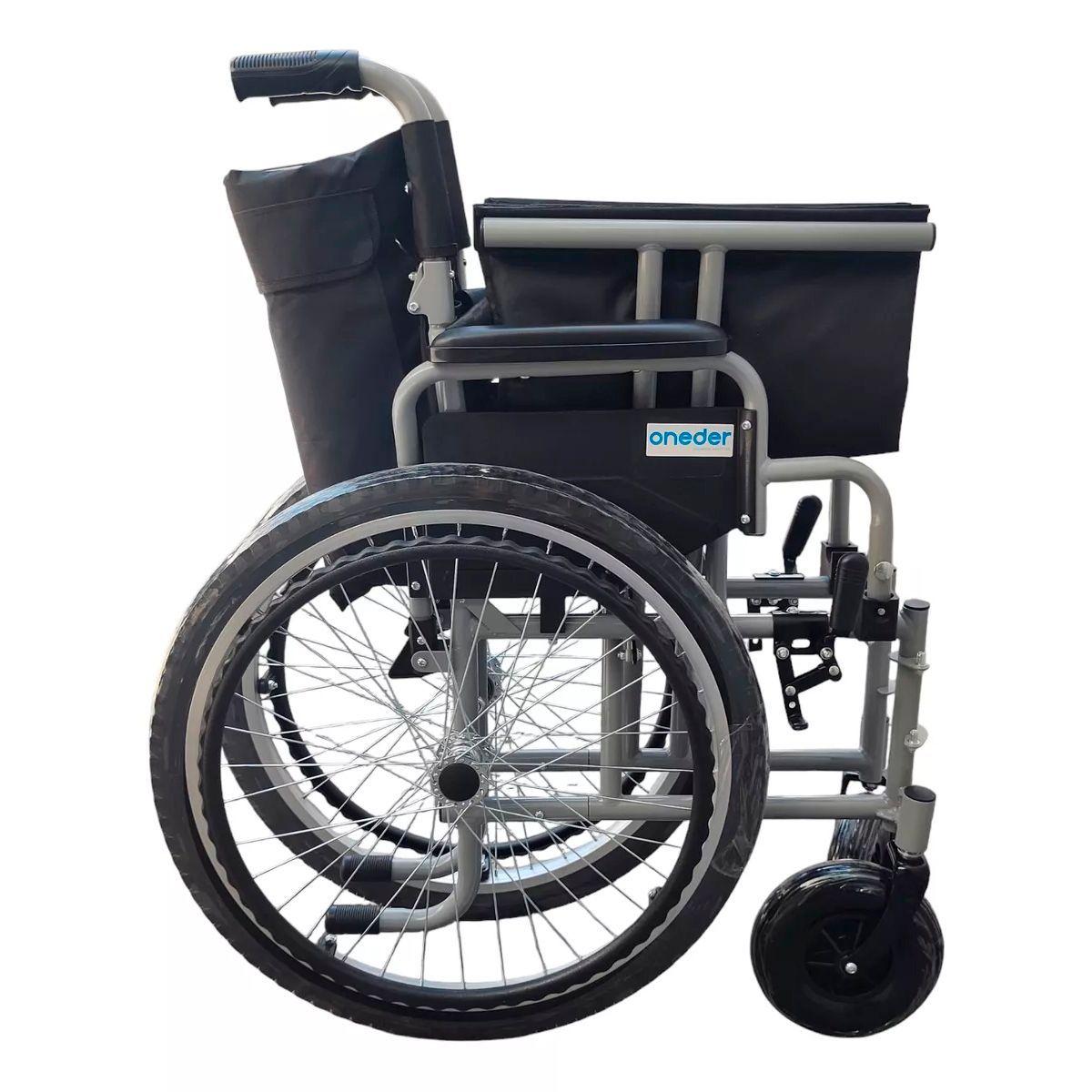 Silla De Ruedas Bariatrica Plegable Rueda Neumatica Trasera-3