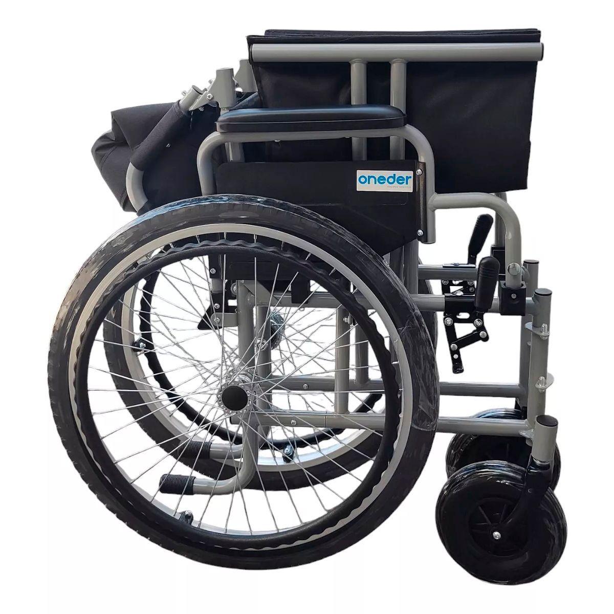 Silla De Ruedas Bariatrica Plegable Rueda Neumatica Trasera-5
