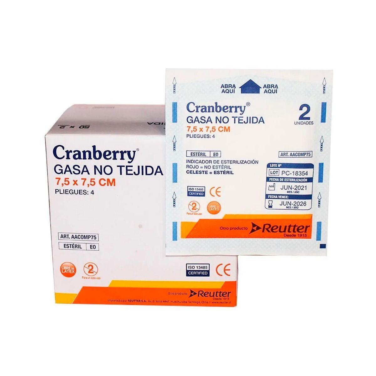 Gasa Estéril No Tejida Tamaño 7,5x7,5cm 1 Caja De 50 Sobres-1