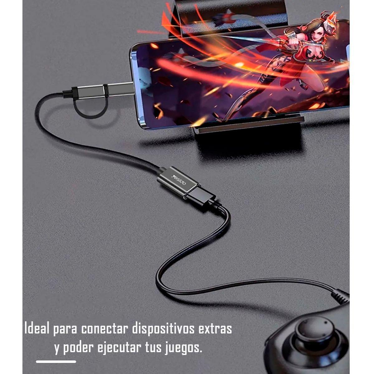 Adaptador 2 En 1 Otg Usb 3.0 Rapido Transmisión Yesido Gs02-4