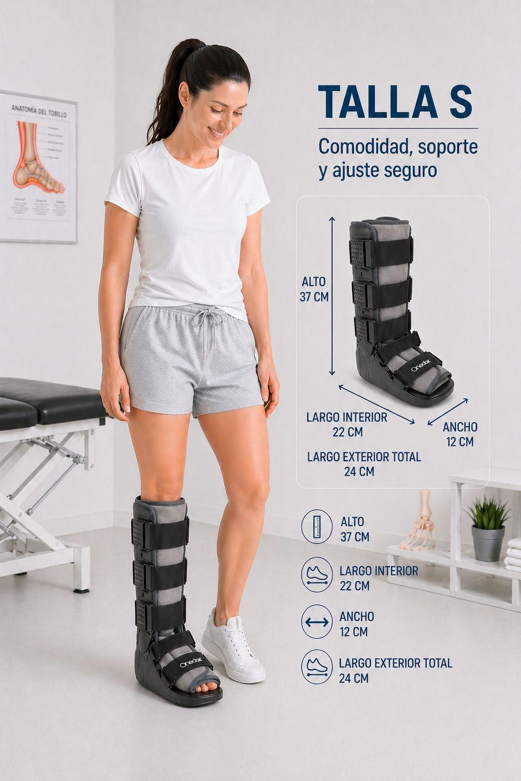 Bota Larga Ortopédica Inmovilizadora Liviana Premium Oneder-1