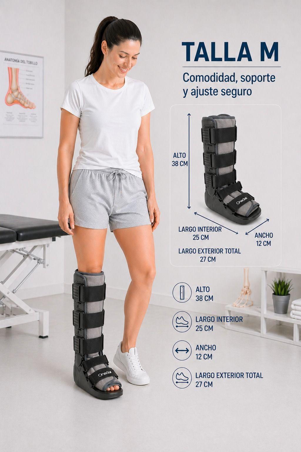 Bota Larga Ortopédica Inmovilizadora Liviana Premium Oneder-2