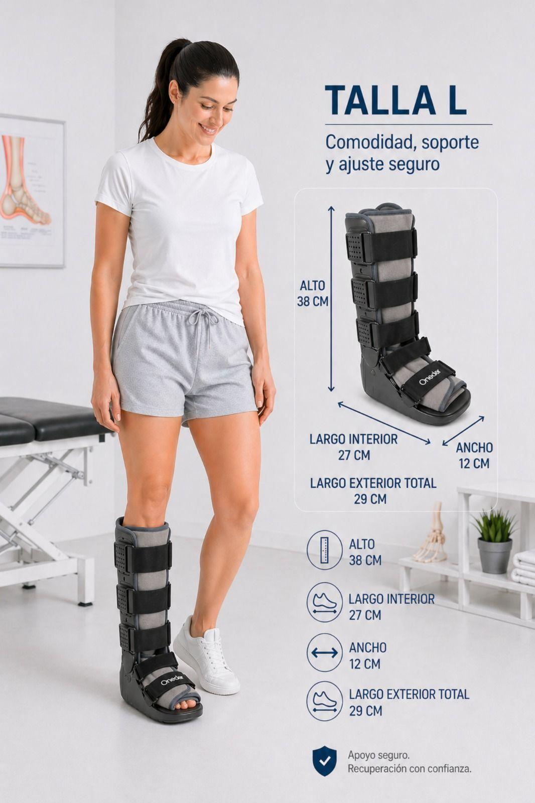 Bota Larga Ortopédica Inmovilizadora Liviana Premium Oneder-3