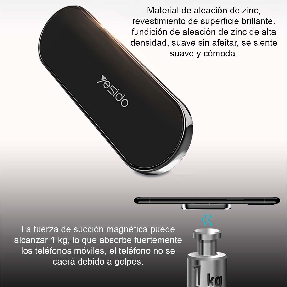 Soporte Holder Magnético Para Celular  Yesido C83 Negro-2