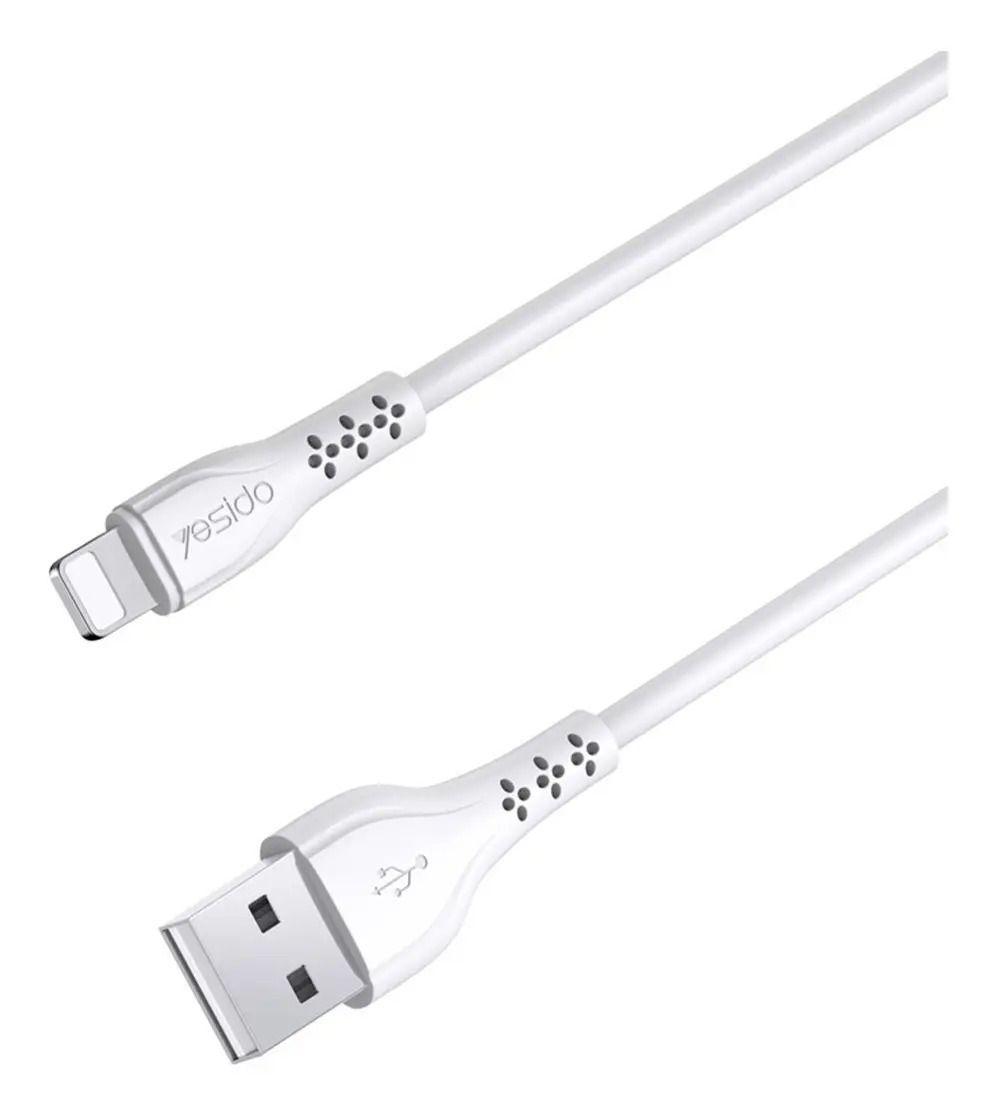 Cable Datos Para Lightning A Usb De Carga Ca71 Blanco-0