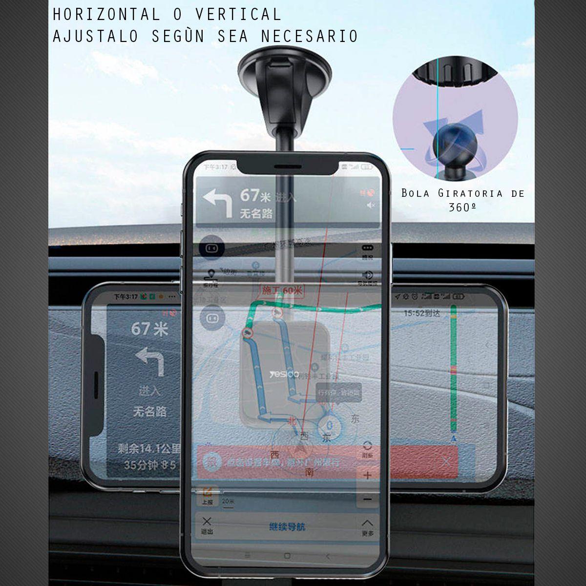 Soporte Holder para Celular Auto Car Largo tablero Yesido-3