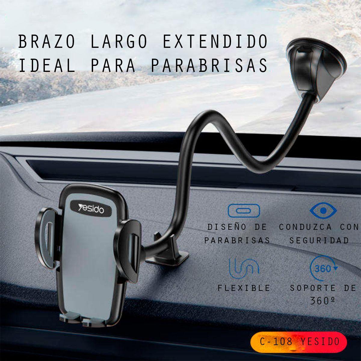 Soporte Holder para Celular Auto Car Largo tablero Yesido-7