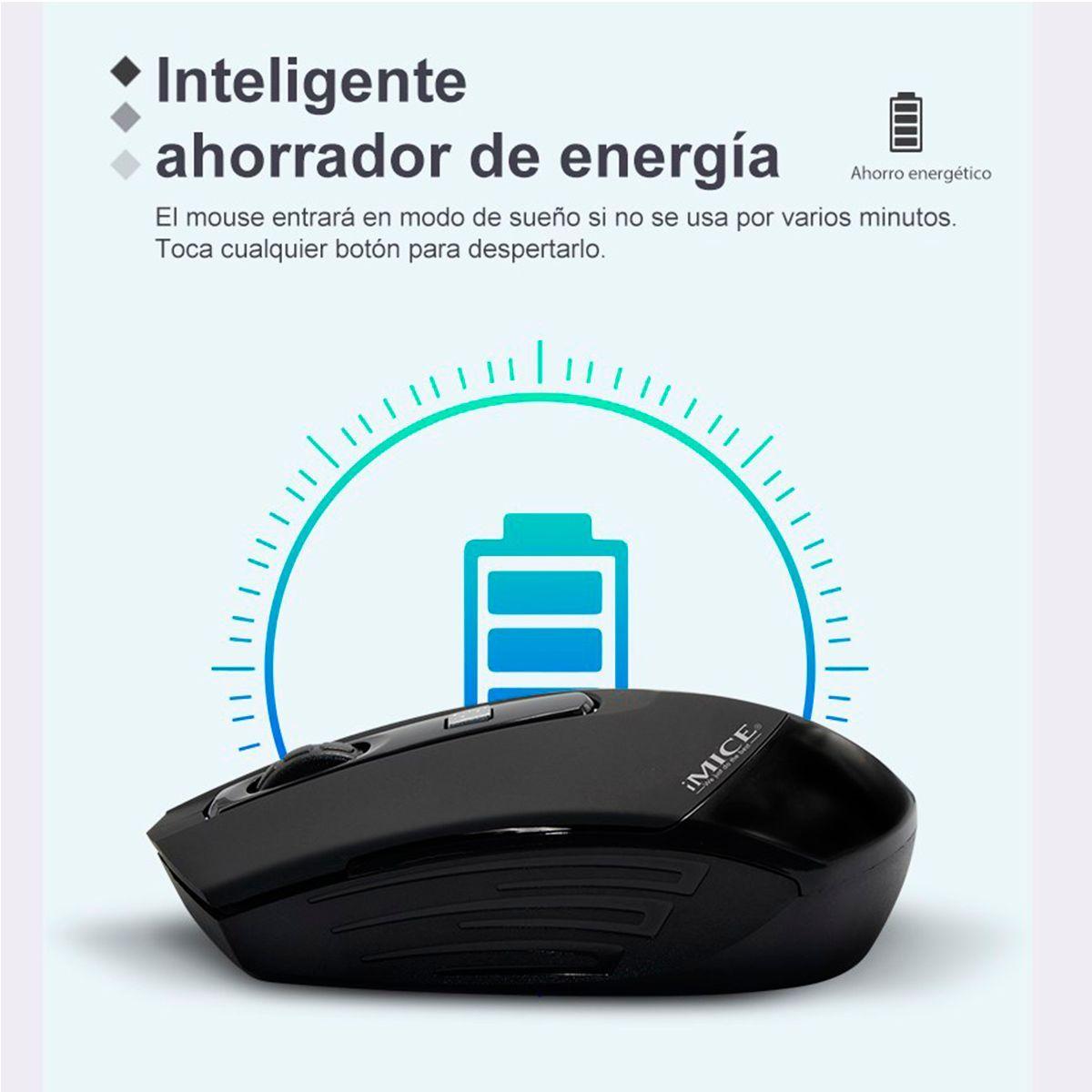 Kit Teclado + Mouse Inalambrico 2.4g iMice An100 Teletrabajo-6