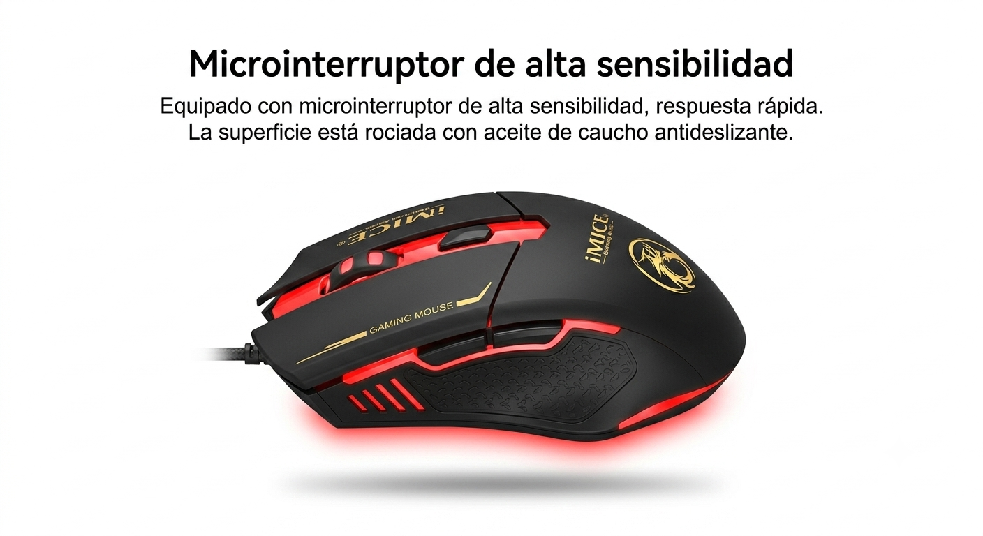 Kit Gamer Premium Imice Teclado Ak 600 Mouse A9 3200 DpiKit Gamer Premium Imice Teclado Ak 600 M-4
