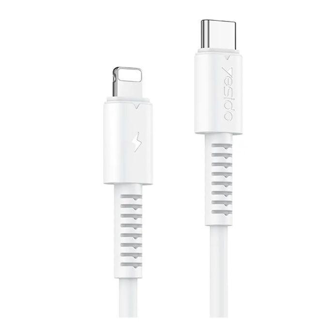 Cable Pd Fast Charge Tipo C A Ip Devices Yesido Ca153 Color Blanco-0