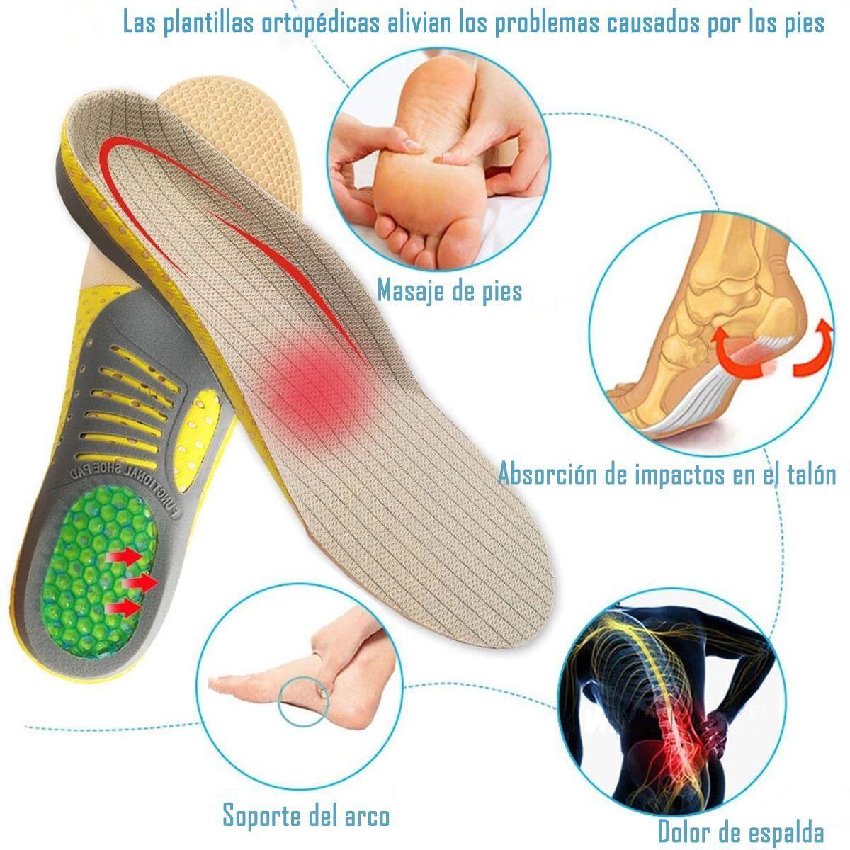 Plantillas Ortopédicas Premium Fascitis Plantar Talla 35-40-4