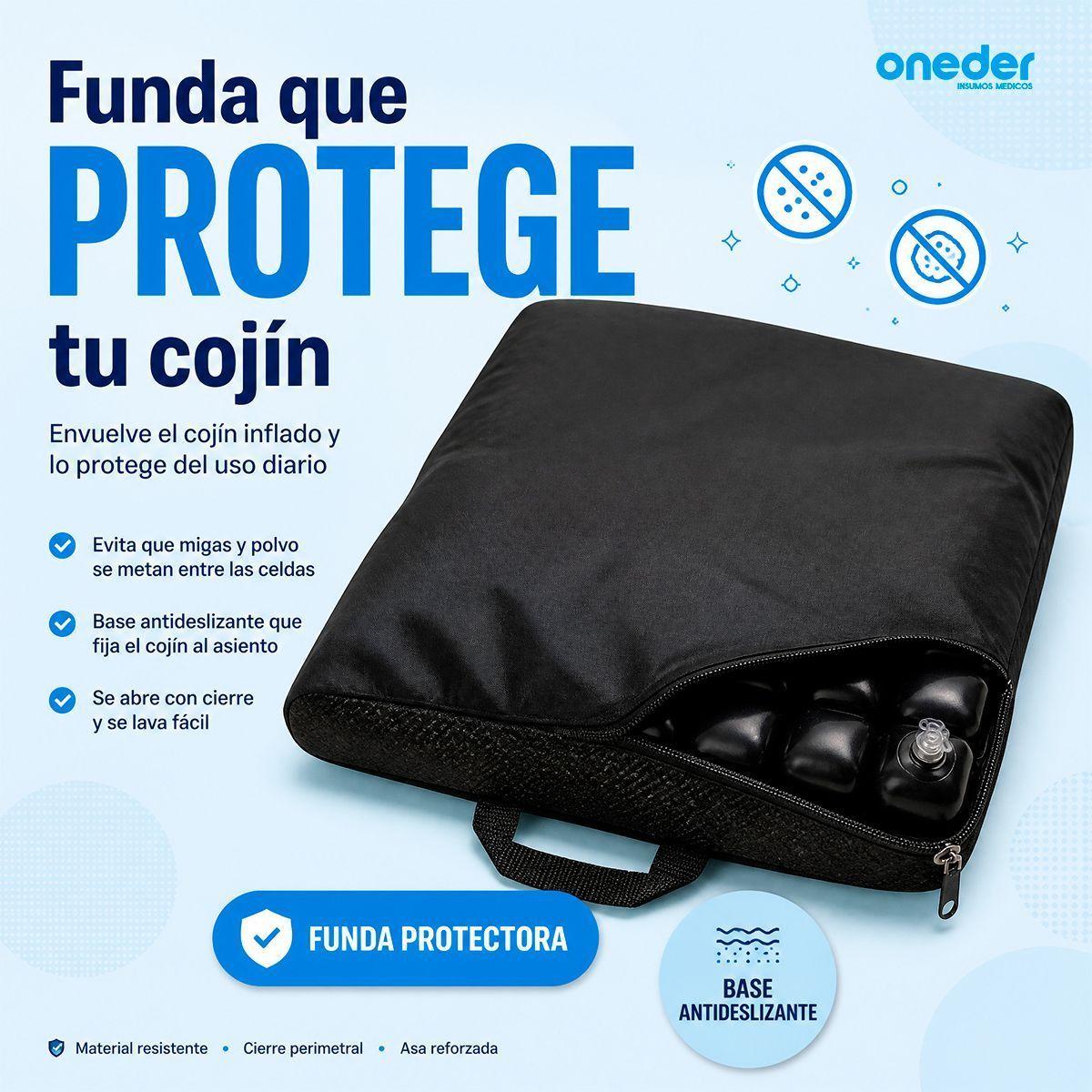 Cojin Antiescaras Flotacion Seca Celdas De Aire Con Funda-3