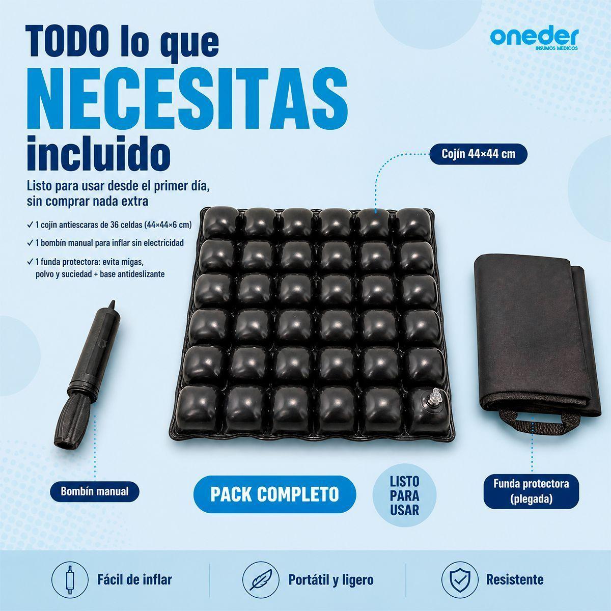 Cojin Antiescaras Flotacion Seca Celdas De Aire Con Funda-8
