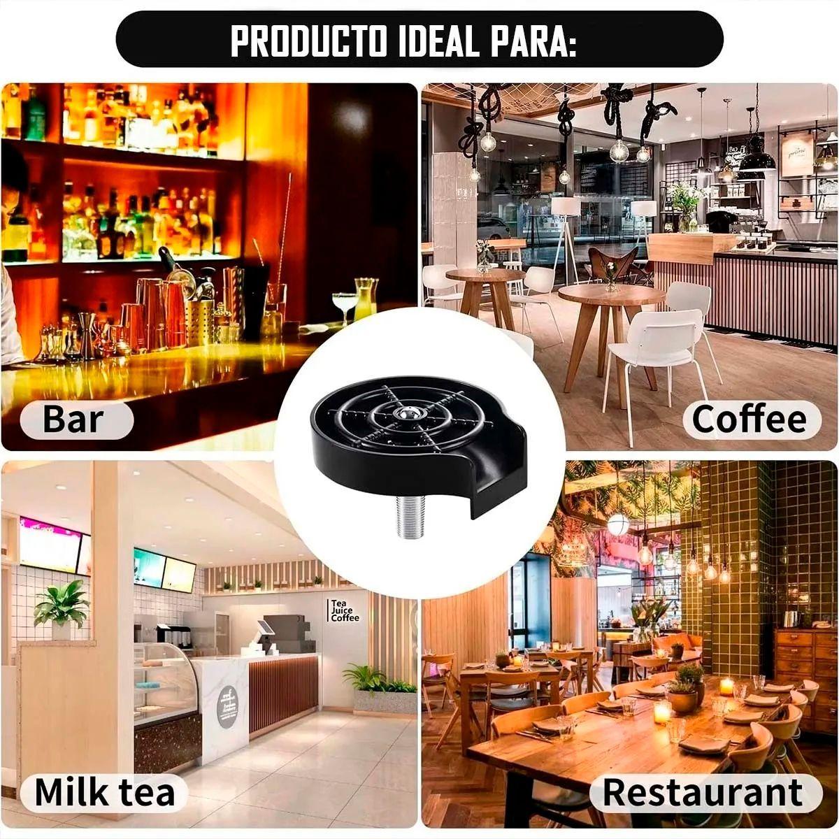 Lavador Limpiador Enjuagador De Vasos Copas Taza Automático-7