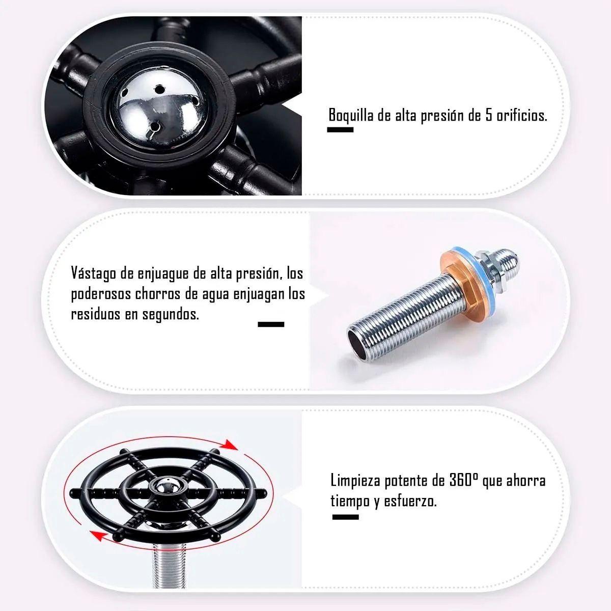 Lavador Limpiador Enjuagador De Vasos Copas Taza Automático-4