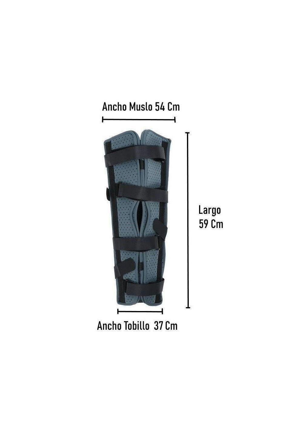 Inmovilizador De Rodilla Largo Tripanel Con Velcro Talla L-2
