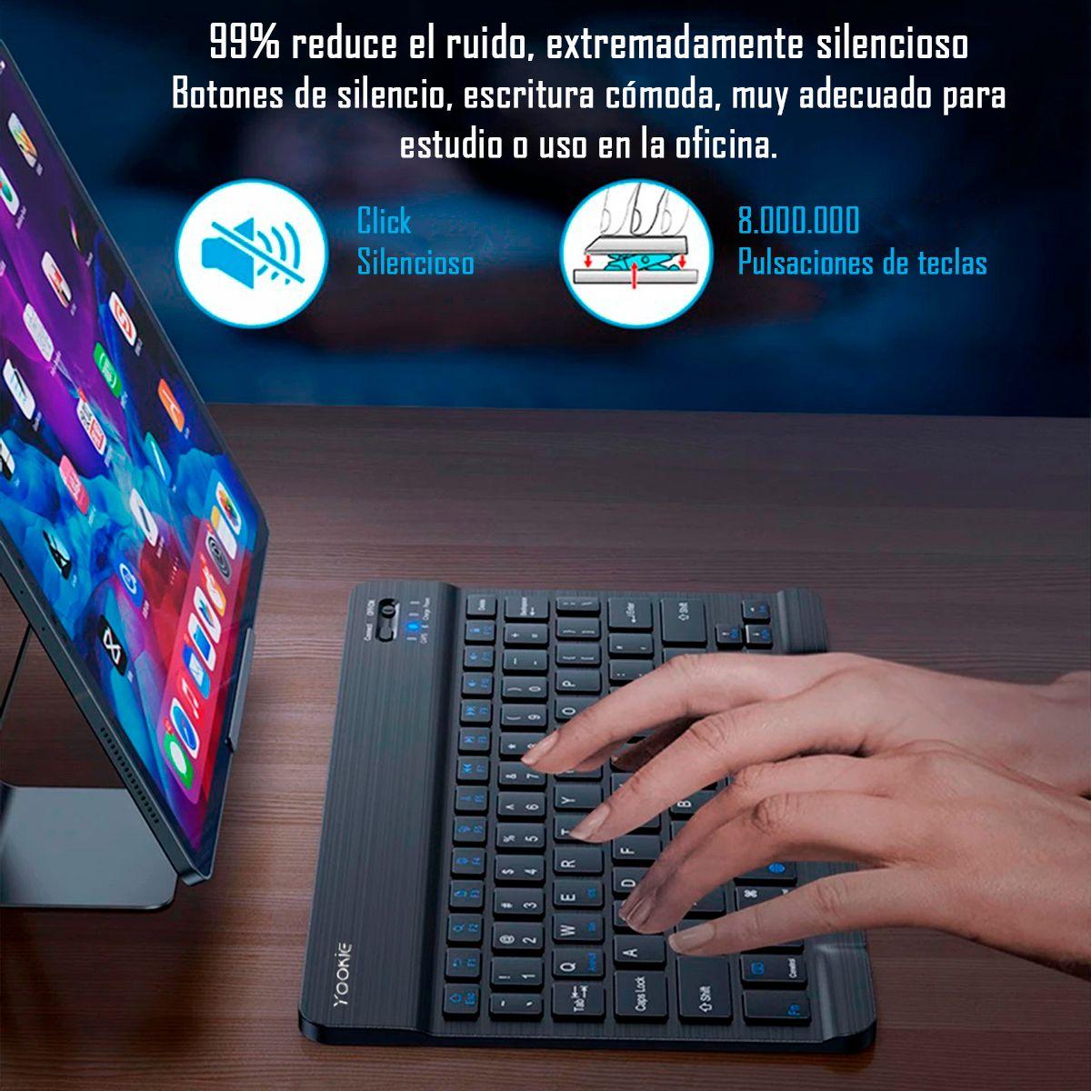 Teclado Bluetooth Inalámbrico iPad Tablet Tv-5