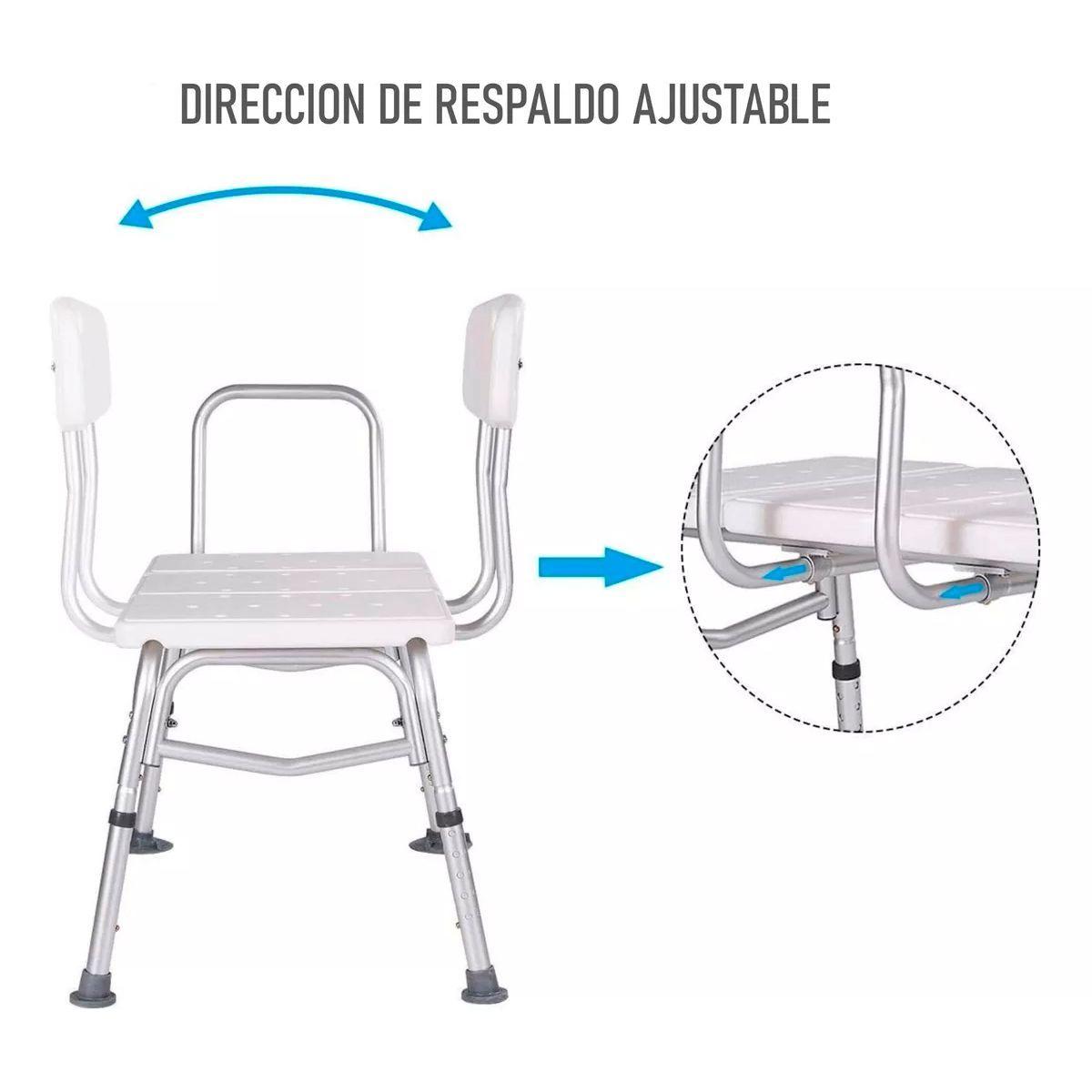 Silla De Ducha Transferencia Baño Aluminio Tina O Bañera 502B-3