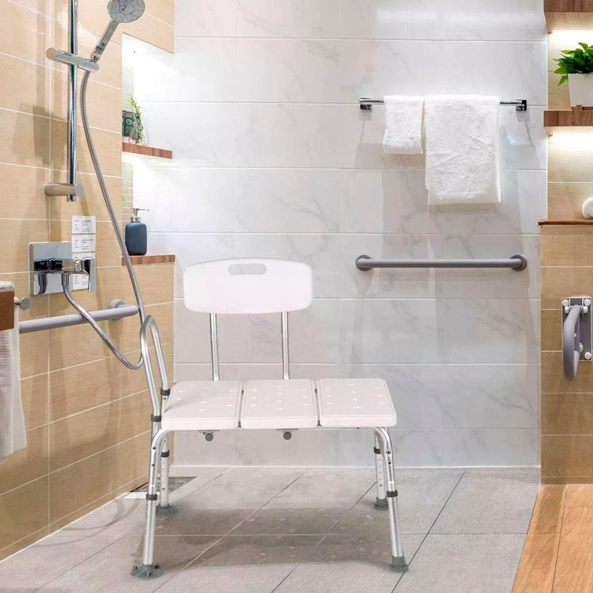 Silla De Ducha Transferencia Baño Aluminio Tina O Bañera 502B-5