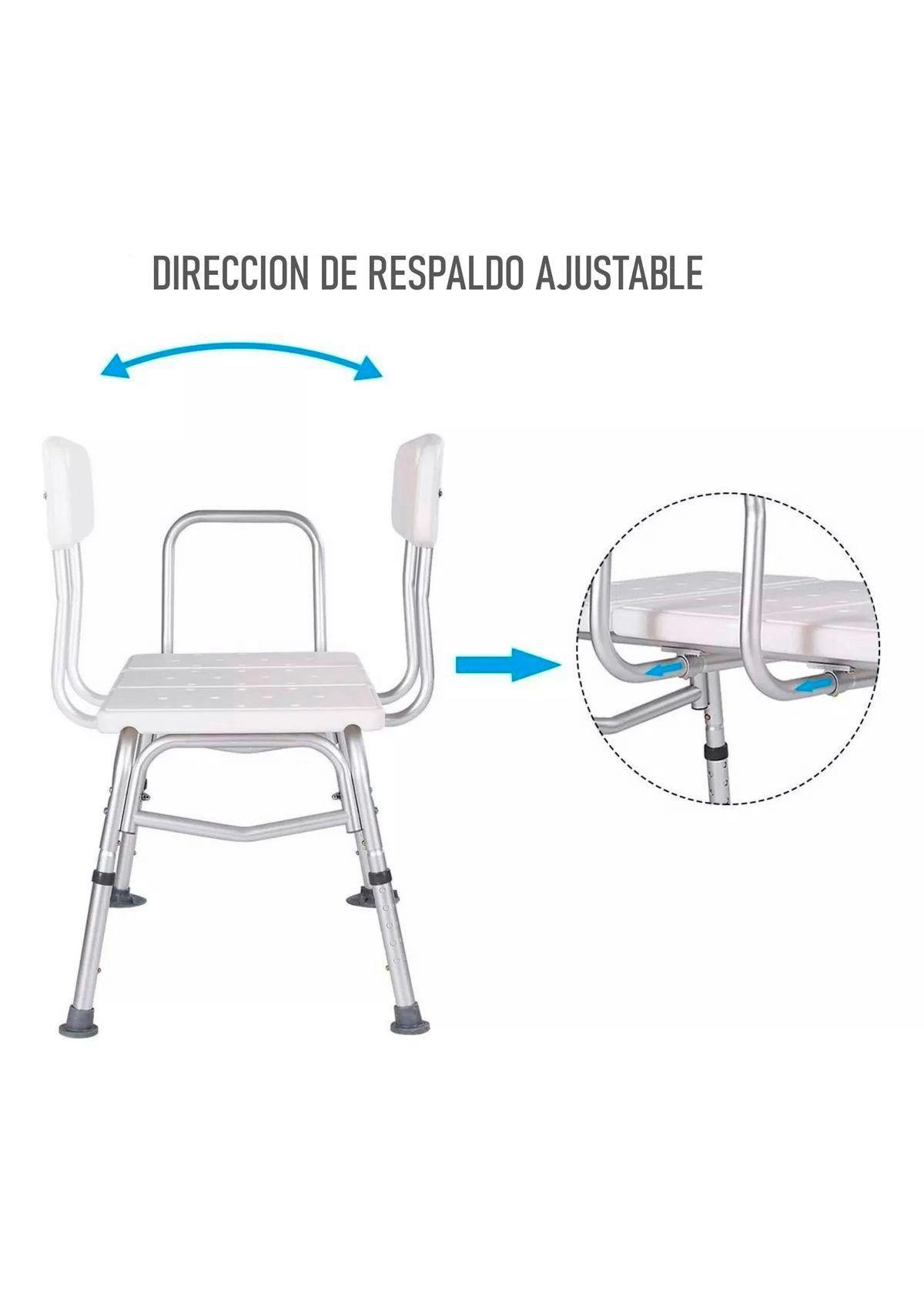 Silla De Ducha Baño Transferencia Enfermo Anciano Tina Baño-3