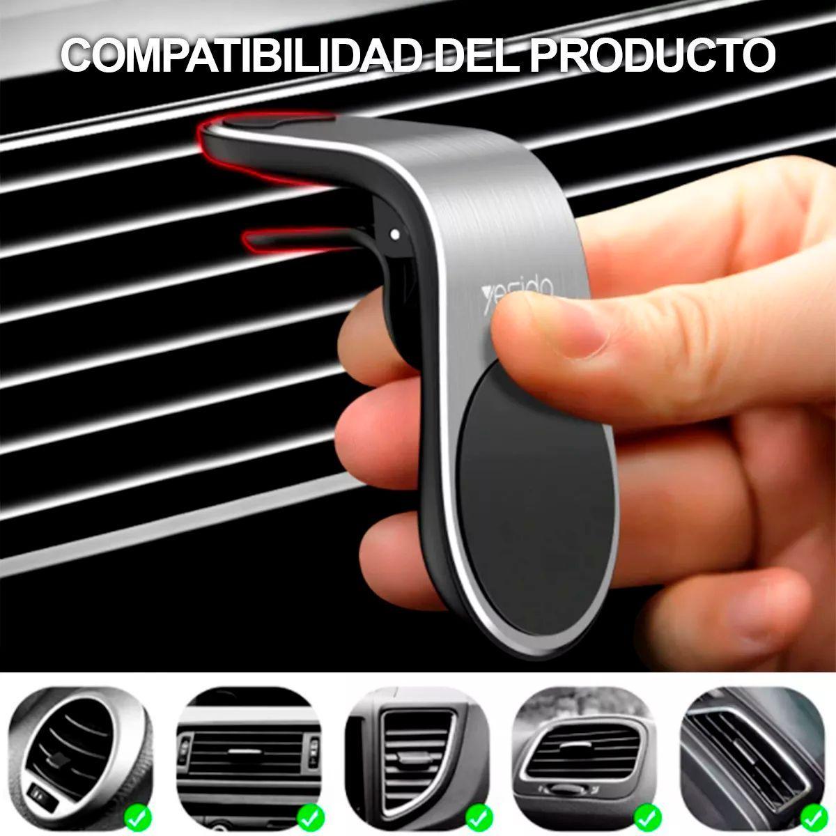 Soporte Holder Porta Celular Magnetico Marca Yesido C64 Negro-3