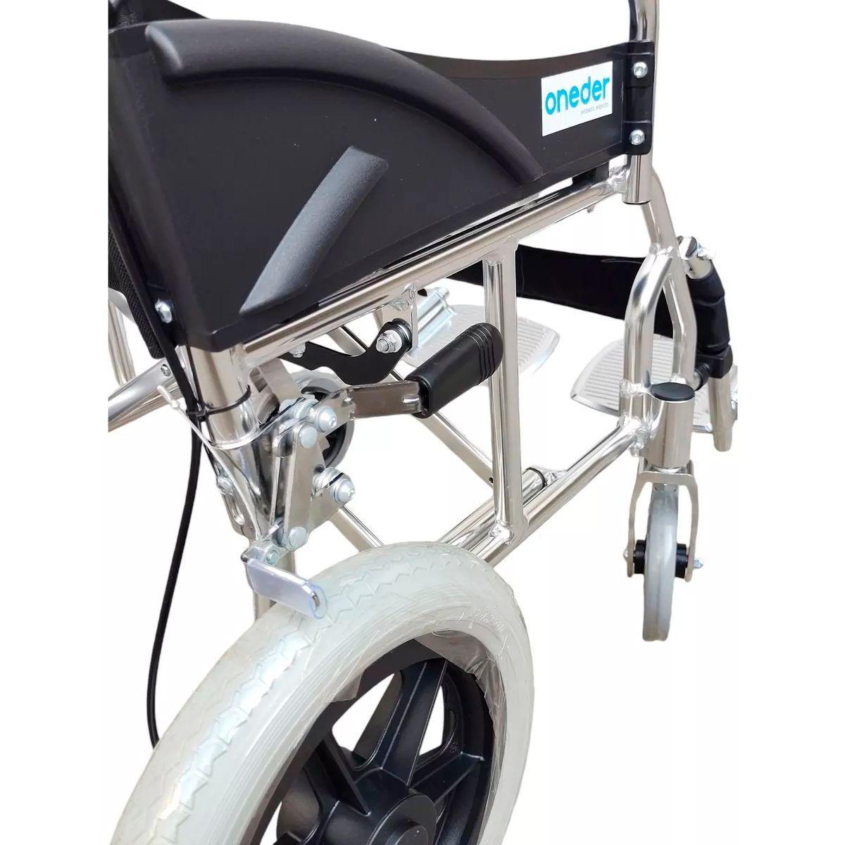 Silla De Ruedas Liviana De Paseo Aluminio Plegable Oneder-3