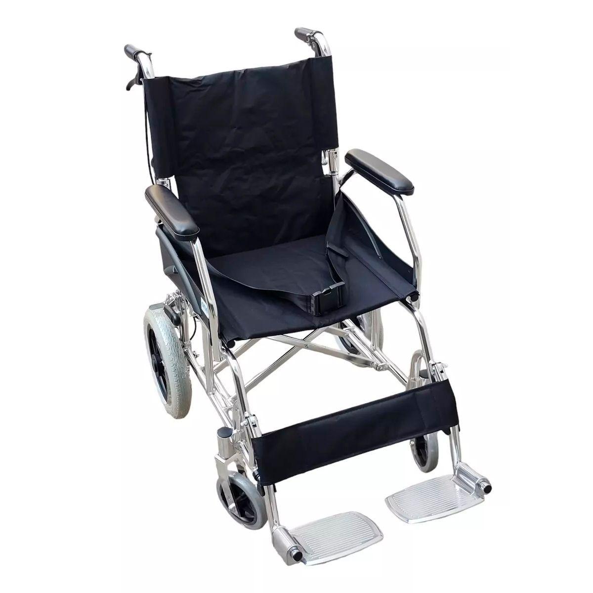 Silla De Ruedas Liviana De Paseo Aluminio Plegable Oneder-4