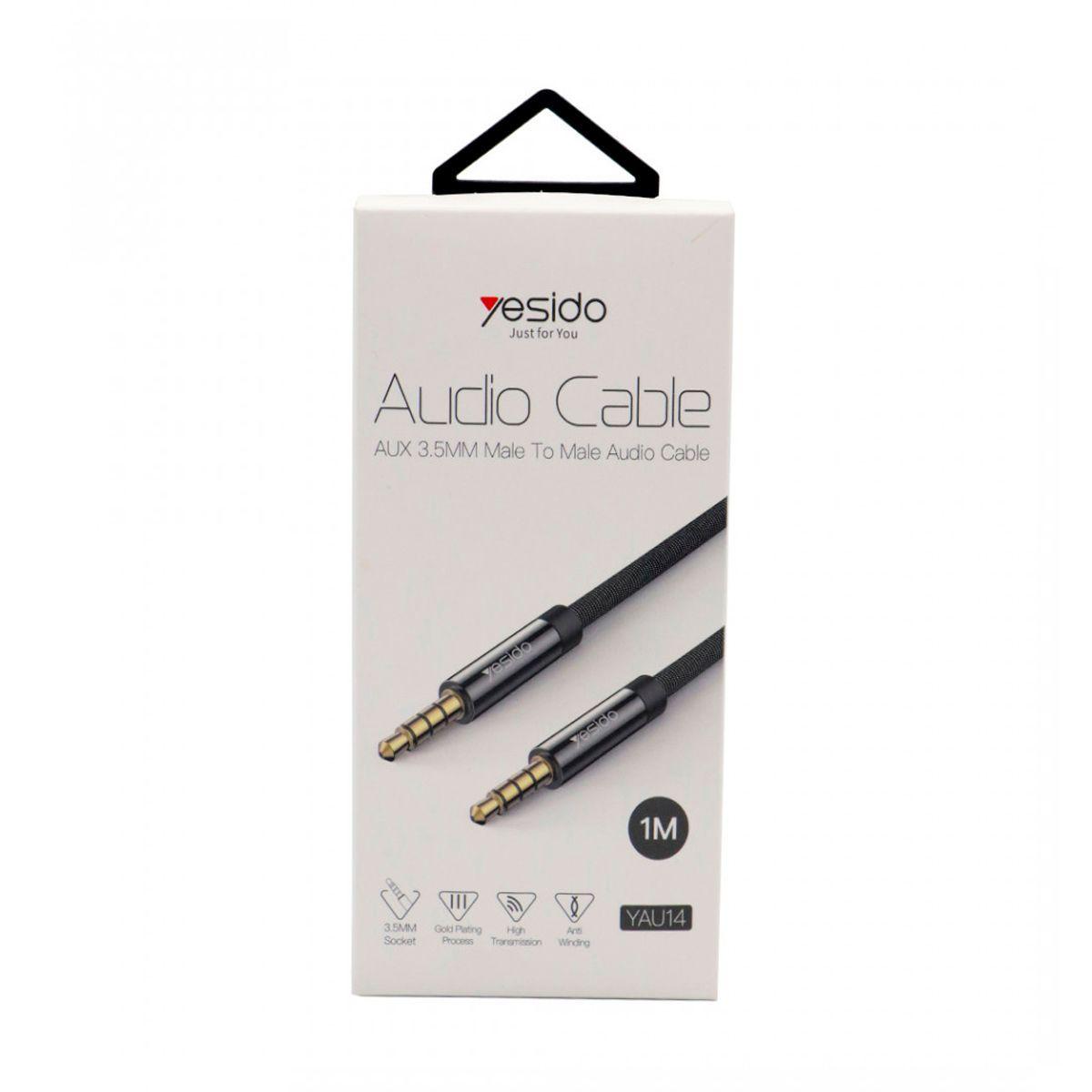 Cable Auxiliar de 1m para Audio 3.5mm Yesido YAU14 -0