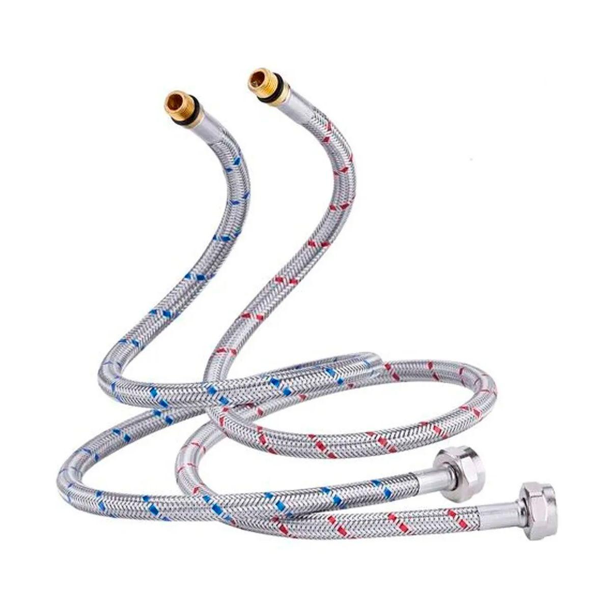 Par De Mangueras Retráctil Flexible Griferías De 1/2 - 60cm-0