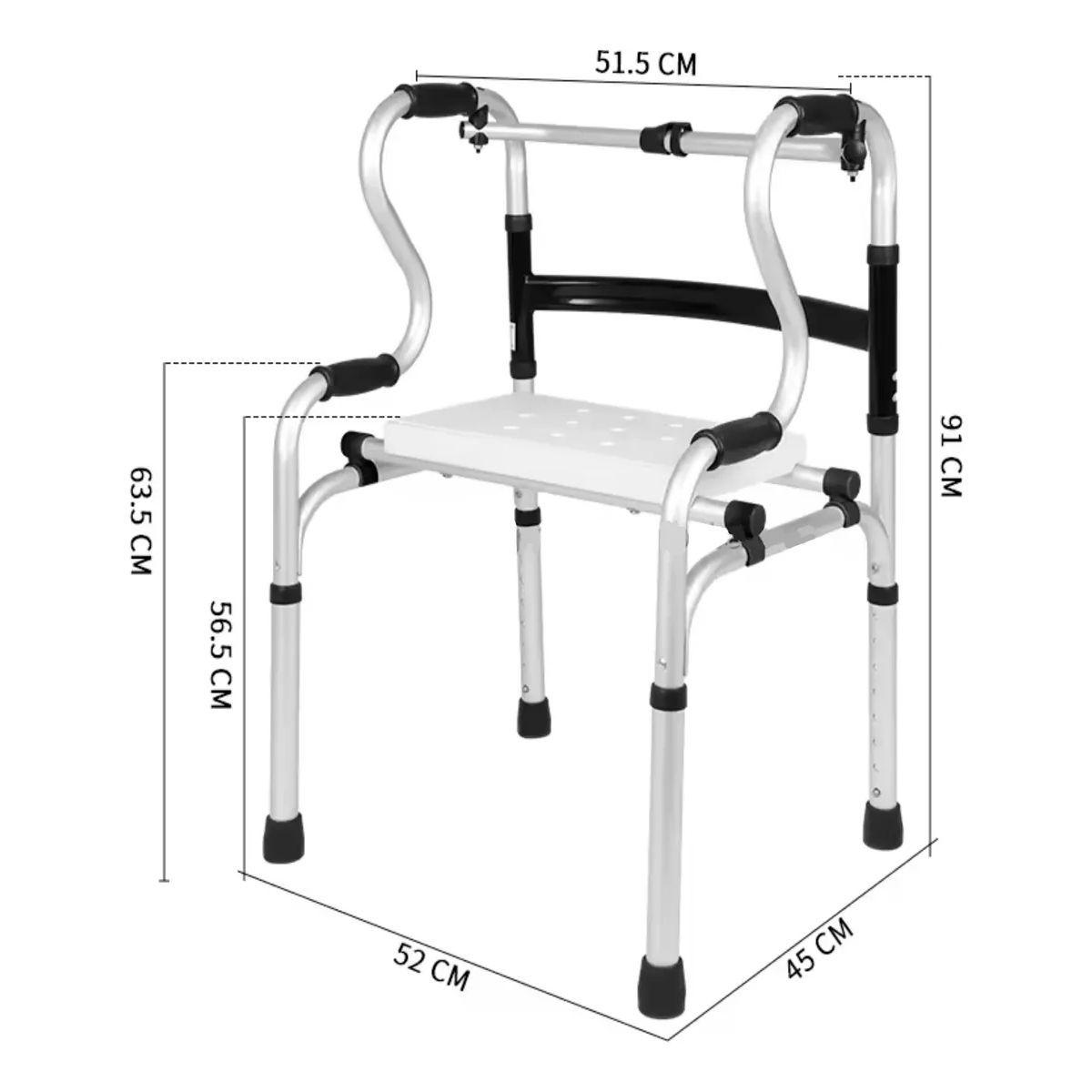 Andador Burrito Silla De Ducha Plegable 3 En 1 Portatil 804E-4