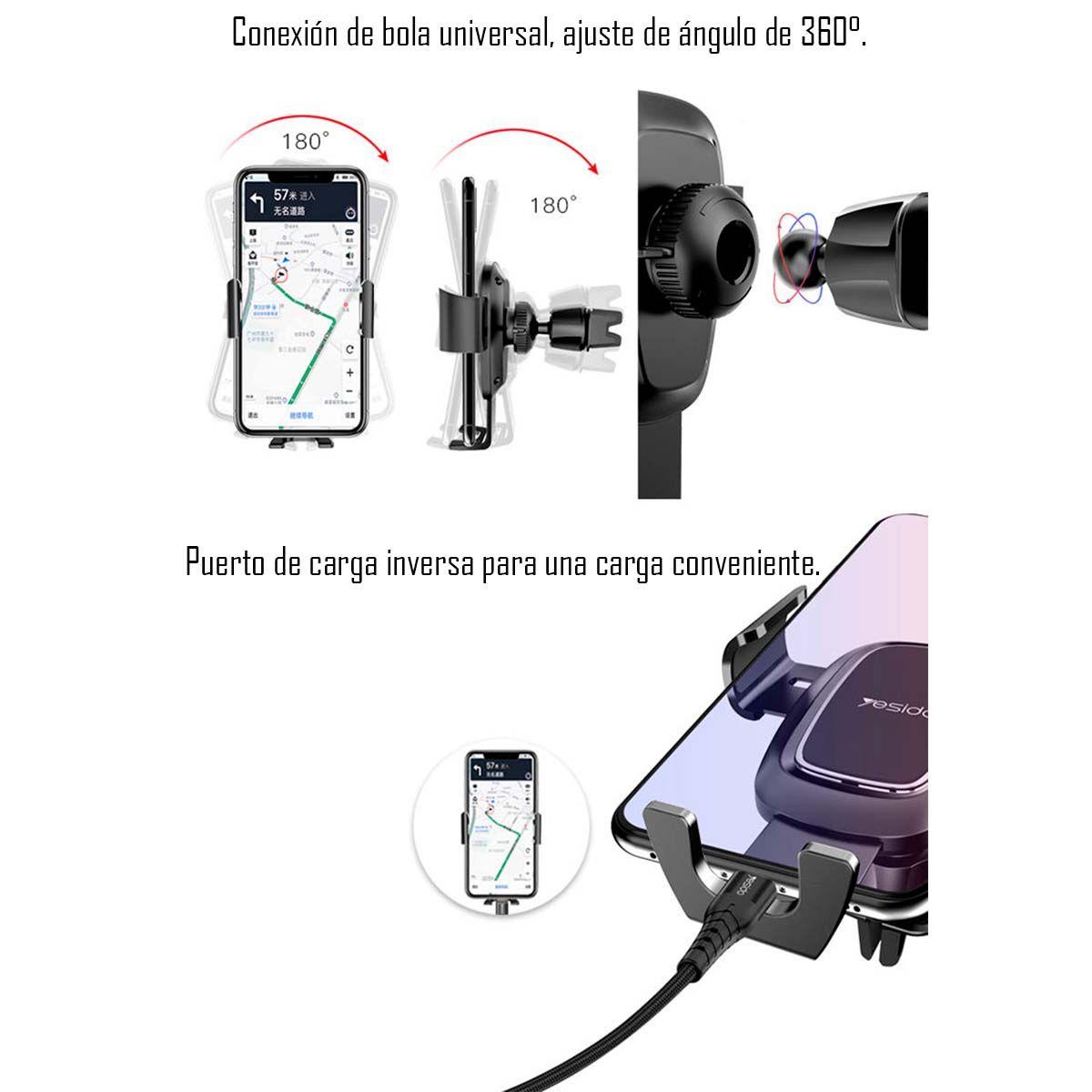Holder Gravity Car Soporte Rejilla Para Celular- Yesido C71-4
