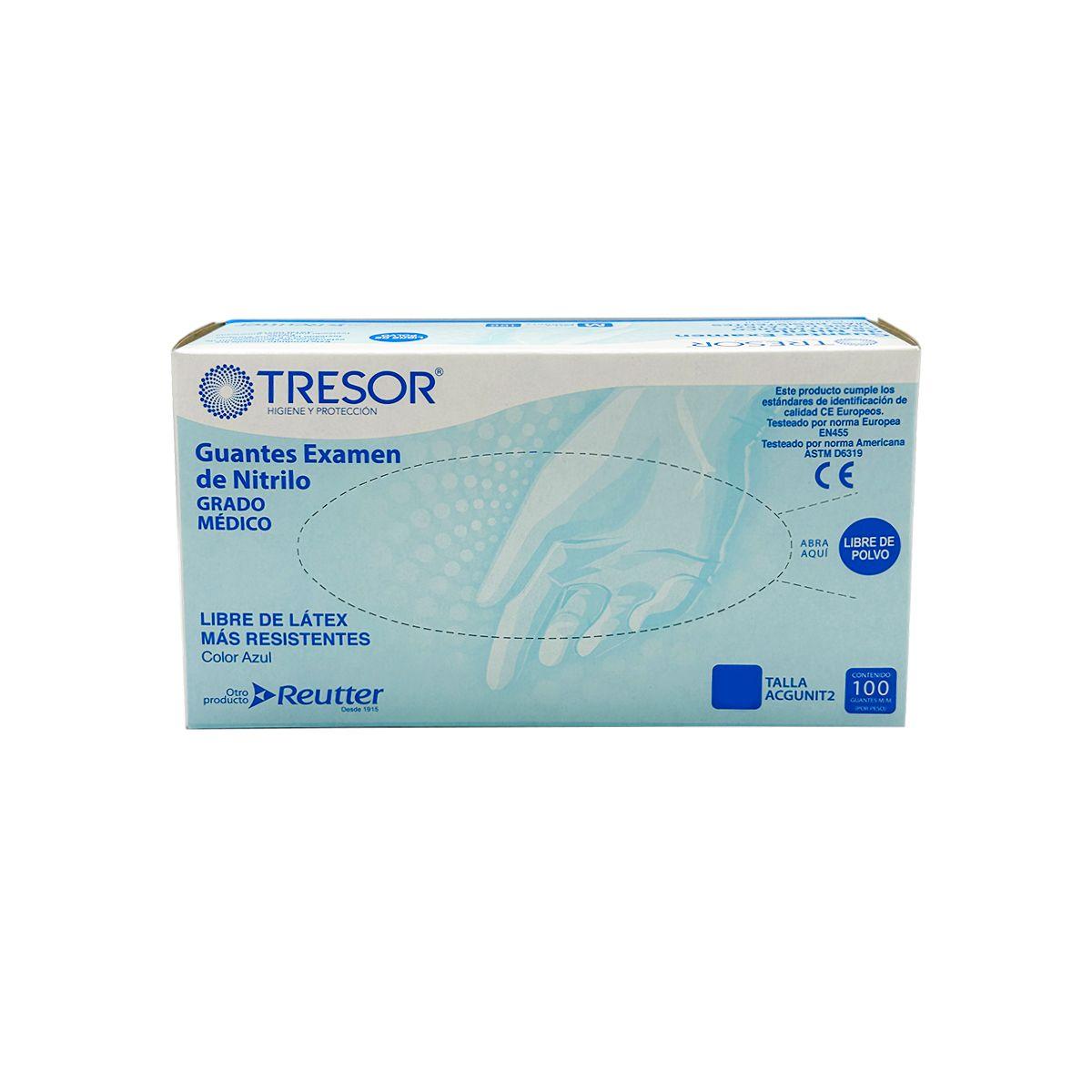Guantes De Nitrilo Azul Sin Polvo Talla M 100 Unds-4