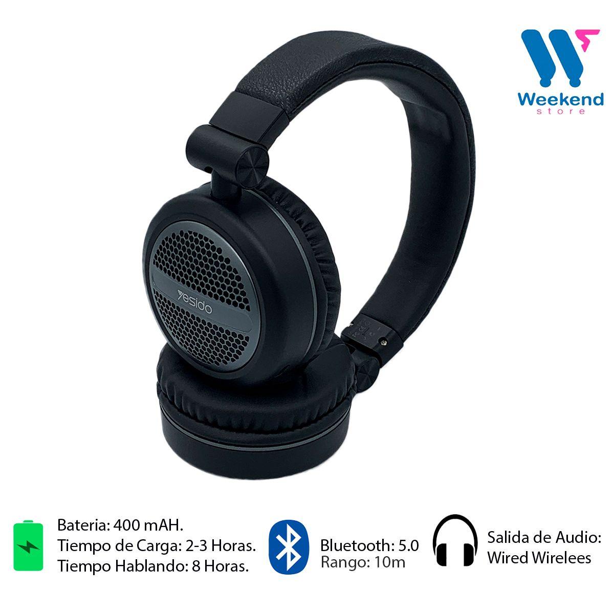Audífonos Wireless Bluetooth Headset Yesido EP02-2