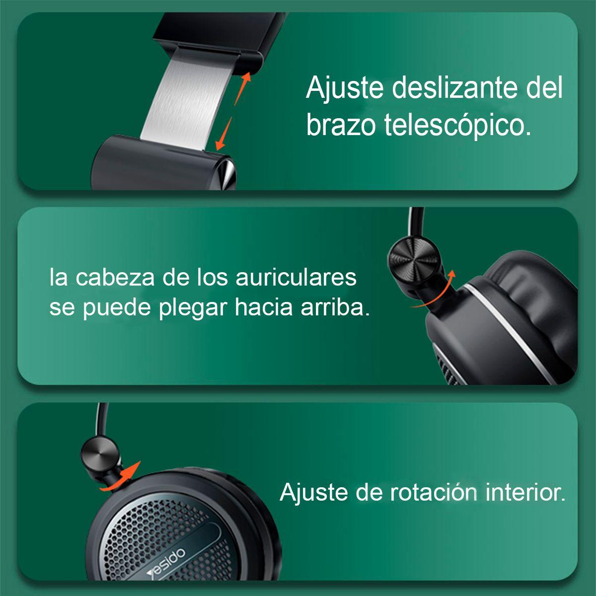 Audífonos Wireless Bluetooth Headset Yesido EP02-4